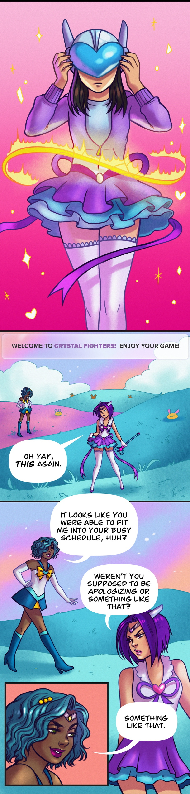 Illustration for article titled Stela exclusive: Magical video-game girls kick ass in Chaos Arena: Crystal Fighters